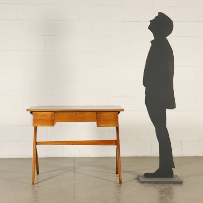 Shcreibtisch Buchenholz Massiv Vintage Argentinien 50er Jahre