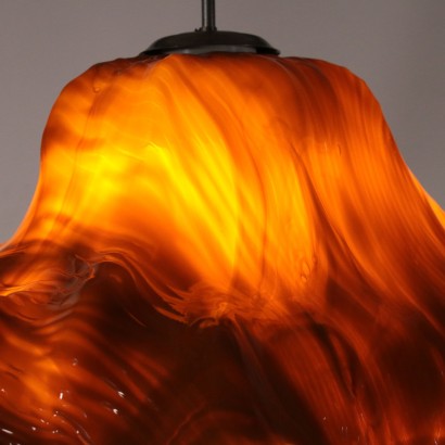 Lustre Toni Zuccheri Verre soufflé Venini Italie Années 60