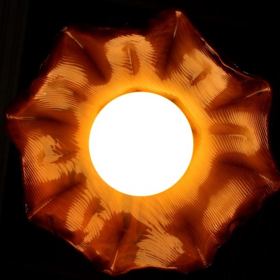 Lustre Toni Zuccheri Verre soufflé Venini Italie Années 60