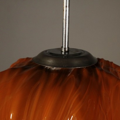 Lustre Toni Zuccheri Verre soufflé Venini Italie Années 60