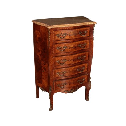 Kleine Kommode im Stil Marmorplatte Italien 20. Jahrhundert