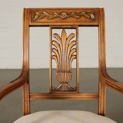 antik, Stuhl, antike Stühle, antiker Stuhl, antiker italienischer Stuhl, antiker Stuhl, neoklassischer Stuhl, Stuhl des 19. Jahrhunderts