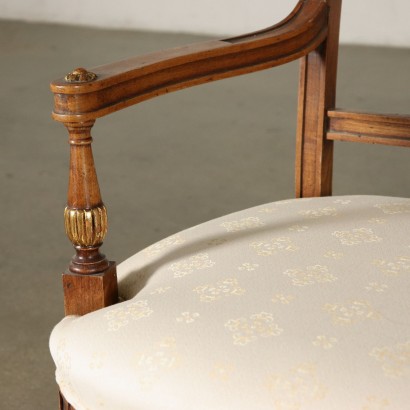 antik, Stuhl, antike Stühle, antiker Stuhl, antiker italienischer Stuhl, antiker Stuhl, neoklassischer Stuhl, Stuhl des 19. Jahrhunderts