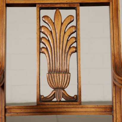 antik, Stuhl, antike Stühle, antiker Stuhl, antiker italienischer Stuhl, antiker Stuhl, neoklassischer Stuhl, Stuhl des 19. Jahrhunderts