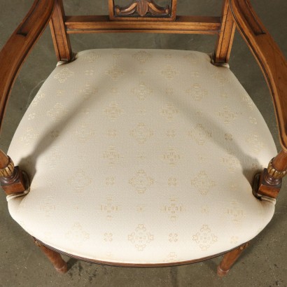 antik, Stuhl, antike Stühle, antiker Stuhl, antiker italienischer Stuhl, antiker Stuhl, neoklassischer Stuhl, Stuhl des 19. Jahrhunderts