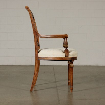 antik, Stuhl, antike Stühle, antiker Stuhl, antiker italienischer Stuhl, antiker Stuhl, neoklassischer Stuhl, Stuhl des 19. Jahrhunderts