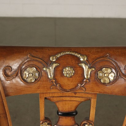 antik, Stuhl, antike Stühle, antiker Stuhl, antiker italienischer Stuhl, antiker Stuhl, neoklassischer Stuhl, Stuhl des 19. Jahrhunderts