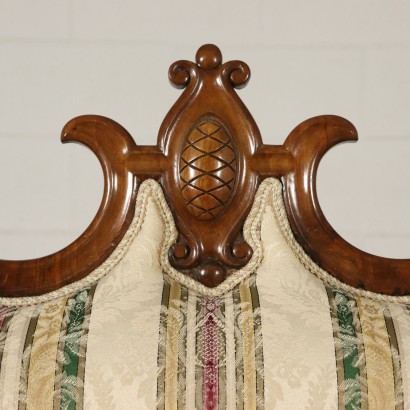 Louis Philippe Sofa Nussbaumholz Italien 19. Jahrhundert