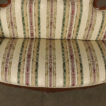 Louis Philippe Sofa Nussbaumholz Italien 19. Jahrhundert
