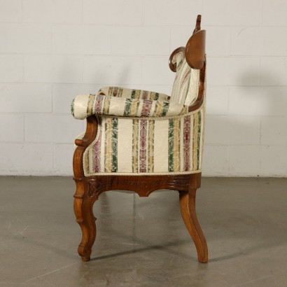 Louis Philippe Sofa Nussbaumholz Italien 19. Jahrhundert