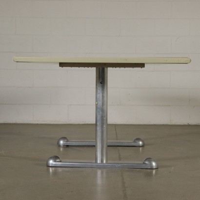 Schreibtisch Resopal Aluminium Vintage Italien 70er Jahre