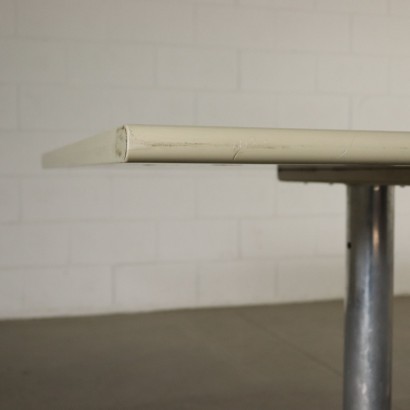 Schreibtisch Resopal Aluminium Vintage Italien 70er Jahre