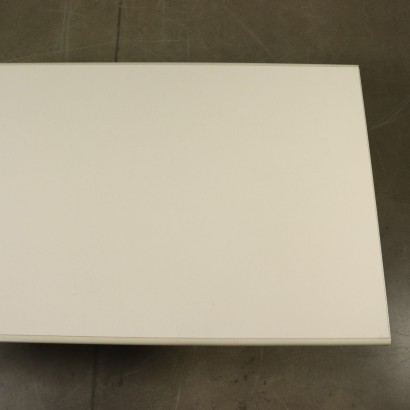 Schreibtisch Resopal Aluminium Vintage Italien 70er Jahre