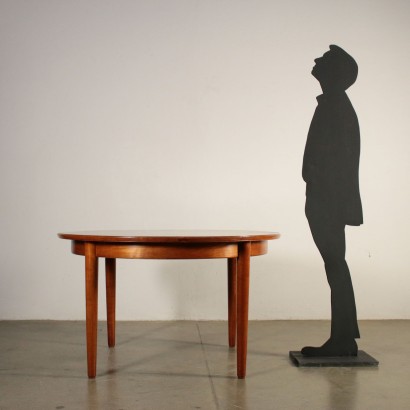 Ausziehtisch Kirschholz Furnier Vintage Italien 50er Jahre