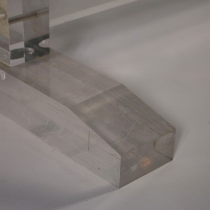 Tisch Plexiglas Glasplatte Vintage Italien 80er Jahre