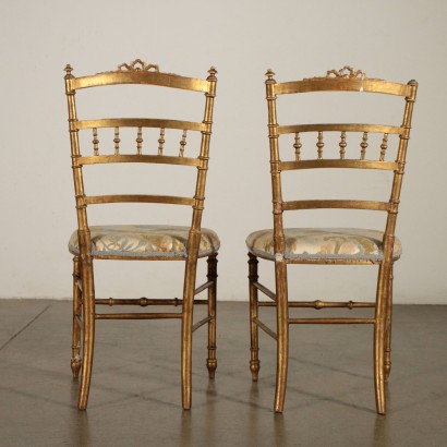 Paar Stühle Goldenen-insbesondere