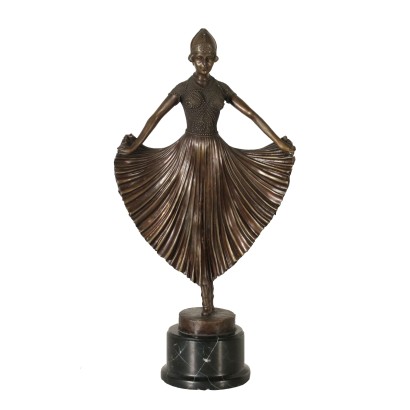 Tänzerin Skulptur Bronze 20. Jahrhundert