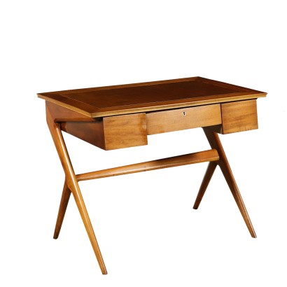 Shcreibtisch Buchenholz Massiv Vintage Argentinien 50er Jahre