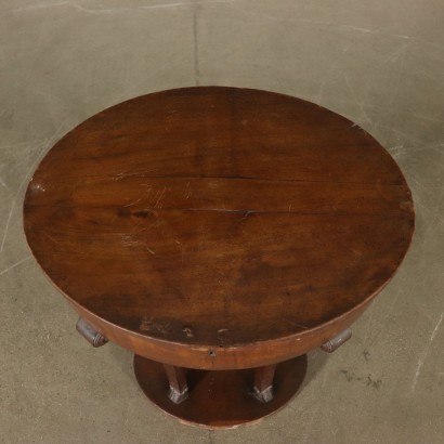 Beistelltisch Mahogani Nussbaumholz Italien 19. Jahrhundert