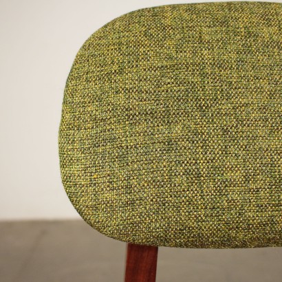 Stühlen gefärbt Buchenholz Schaumstoffpolsterung Italien 60er Jahre.