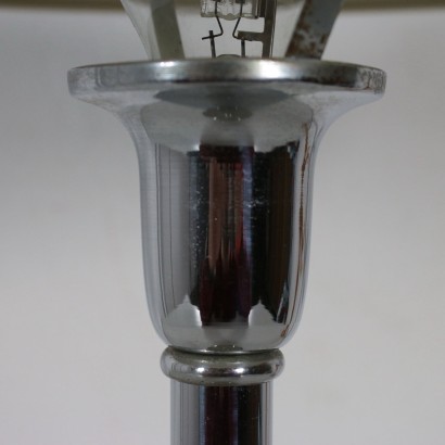 Tischlampe Aluminium Vintage Italien 70er-80er Jahre