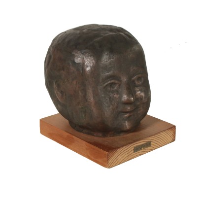 Kopf Bronze Venturino Venturi (1918-2002) 20. Jahrhundert.