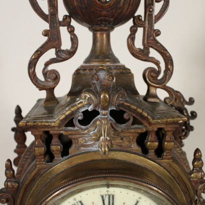 Bronze Kamin Triptychon 19. Jahrhundert.