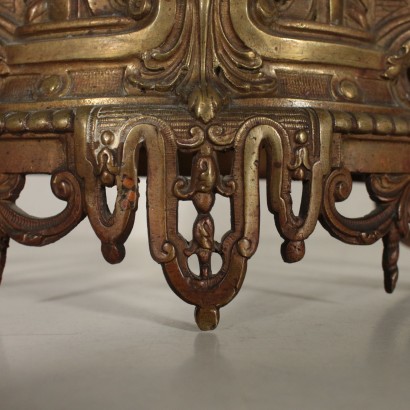 Bronze Kamin Triptychon 19. Jahrhundert.