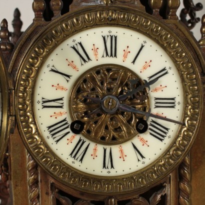 Bronze Kamin Triptychon 19. Jahrhundert.