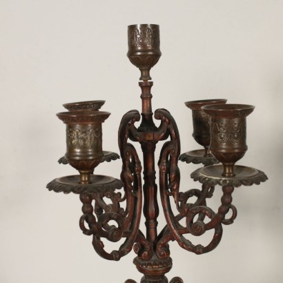 Bronze Kamin Triptychon 19. Jahrhundert.