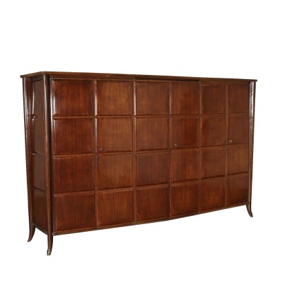 Kleiderschrank Palisander Furnier Vintage Italien 50er Jahre
