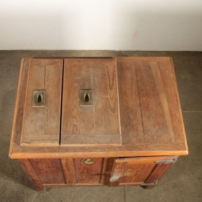 Kühltruhe Lärche Zink Italien 20. Jahrhundert