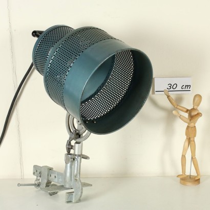Film Set Lampe Berkey Metall Aluminium 60er Jahre.