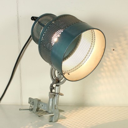 Film Set Lampe Berkey Metall Aluminium 60er Jahre.