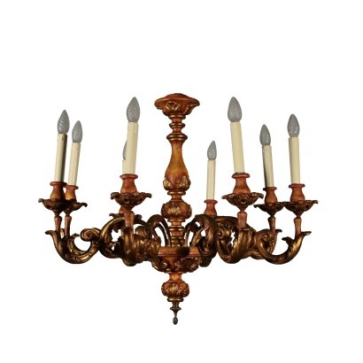 Lampadario ad otto Bracci