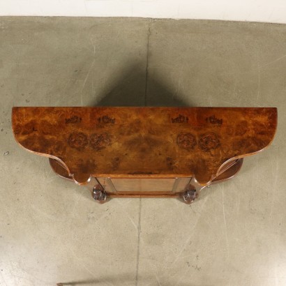 Geschirrschrank Ahorn Nussbaum Italien 19.Jahrhundert.