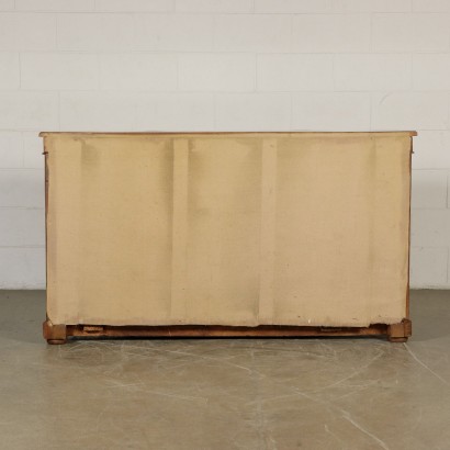 Geschirrschrank Ahorn Nussbaum Italien 19.Jahrhundert.