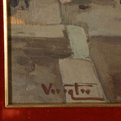 Vue de Riccardo Viriglio Huile sur contreplaqué 1929