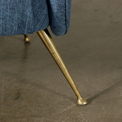 Sessel Schaumpolsterung Stoff Vintage Italien 60er Jahre