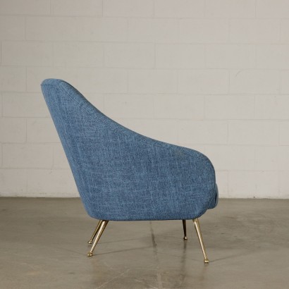 Sessel Schaumpolsterung Stoff Vintage Italien 60er Jahre