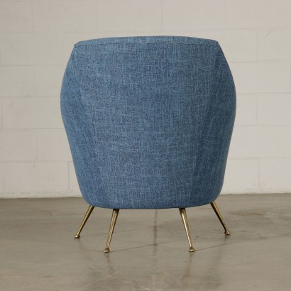 Sessel Schaumpolsterung Stoff Vintage Italien 60er Jahre