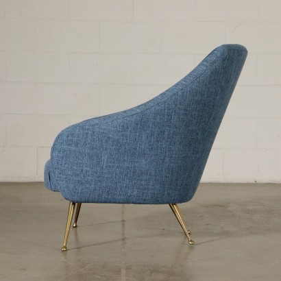 Sessel Schaumpolsterung Stoff Vintage Italien 60er Jahre