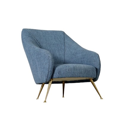 Sessel Schaumpolsterung Stoff Vintage Italien 60er Jahre