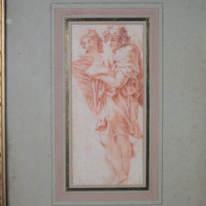 Sanguine auf Papier Carlo Maratti Zugeschrieben 17. Jahrhundert