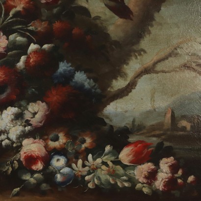 Stillleben mit Blumen-detail