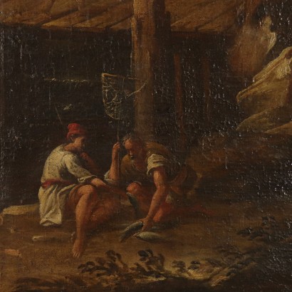 Paesaggio con Figure-particolare