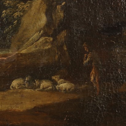 Paesaggio con Figure-particolare