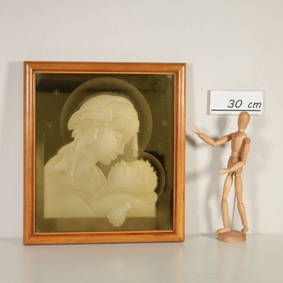 modernariato, modernariato di design, oggetti decorativi, oggetti decorativi modernariato, oggetti decorativi di modernariato, oggetti decorativi italiani, oggetti decorativi vintage, oggetti decorativi anni '40 '50, oggetti decorativi design anni 40,50,Quadro Madonna con Bambino,Quadro Madonna con Bambino