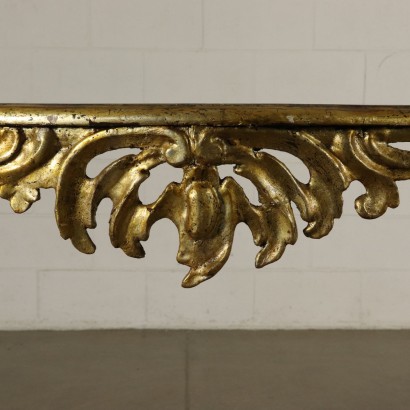 Mittelkonsole lackiert und vergoldet-detail
