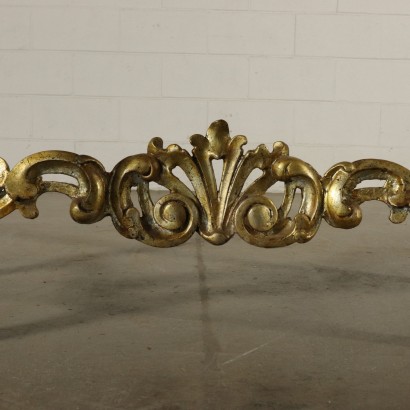 Mittelkonsole lackiert und vergoldet-detail